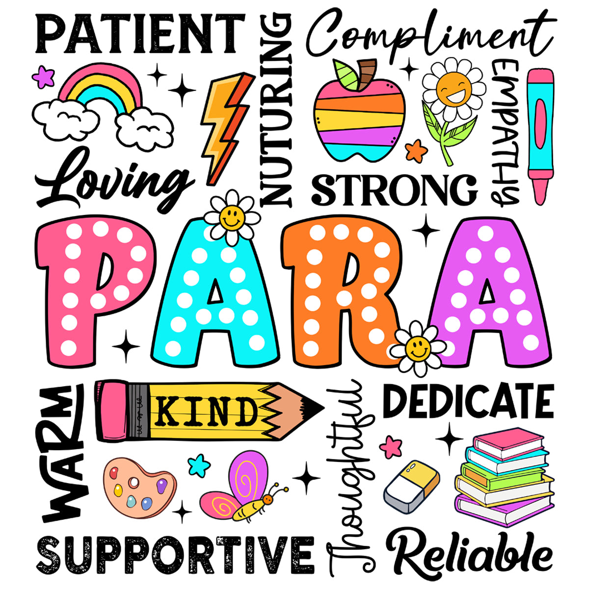 Paraprofessional DTF transfer