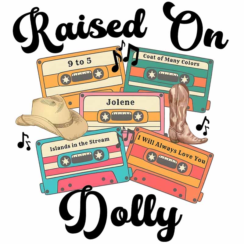 Raised on Dolly DTF Transfer