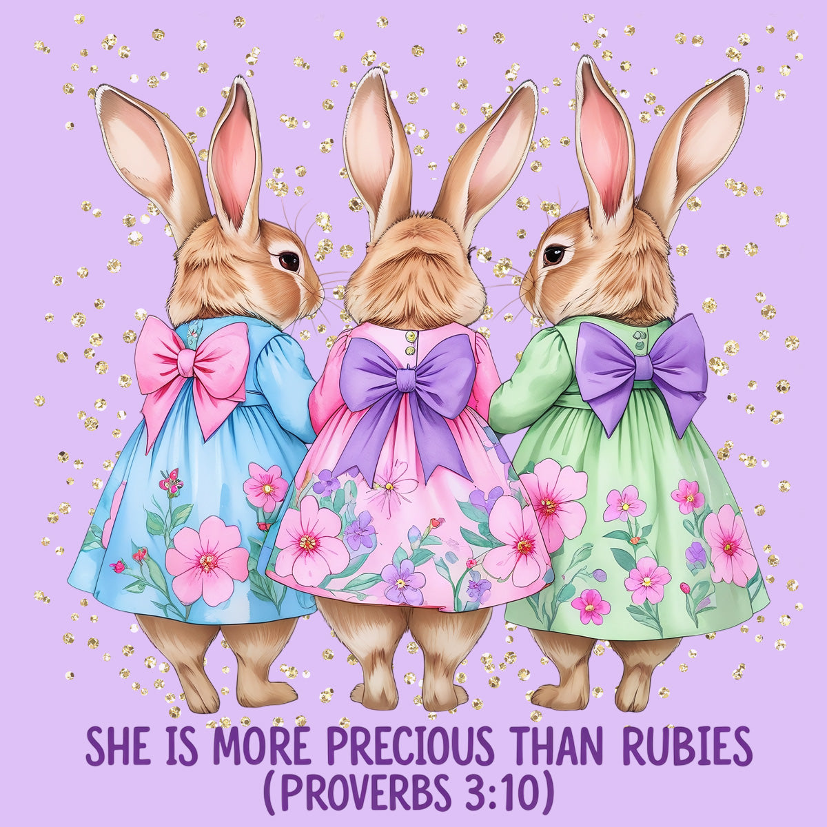 She is more precious than Jewels Easter Bunny DTF TRANSFER