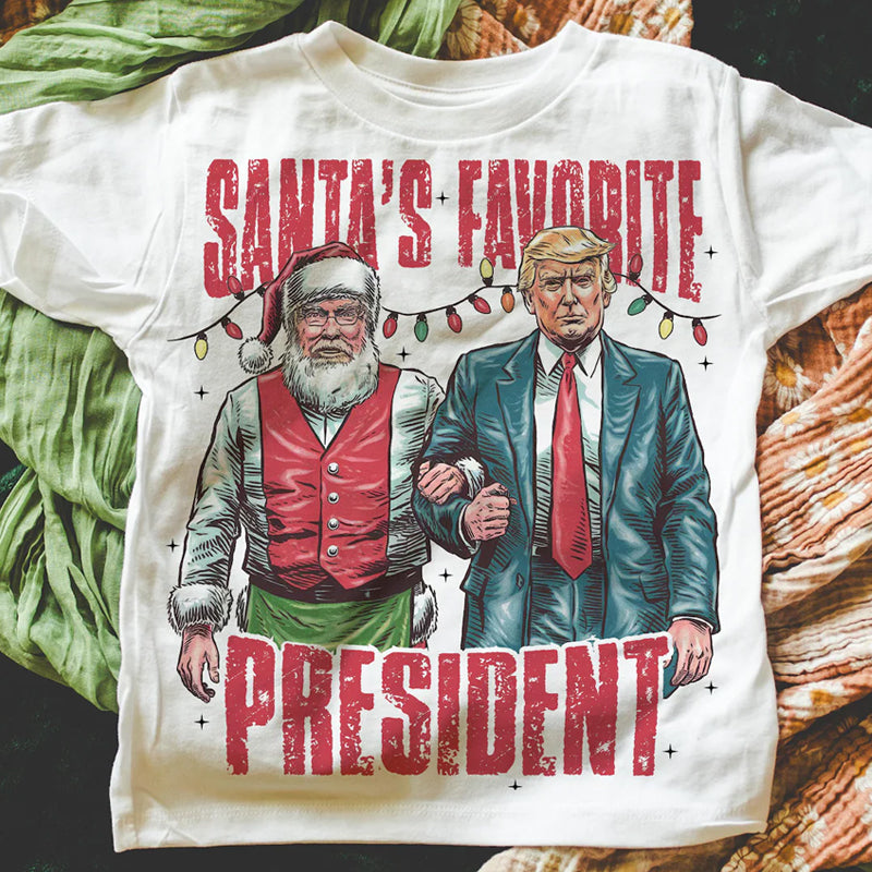 Santa&#39;s Favorite President DTF transfer