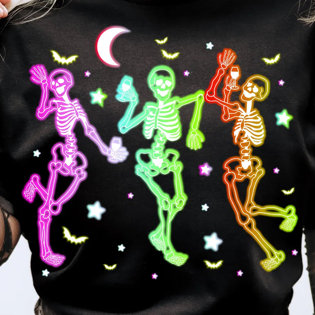 Skeletons GLOW IN THE DARK DTF transfer