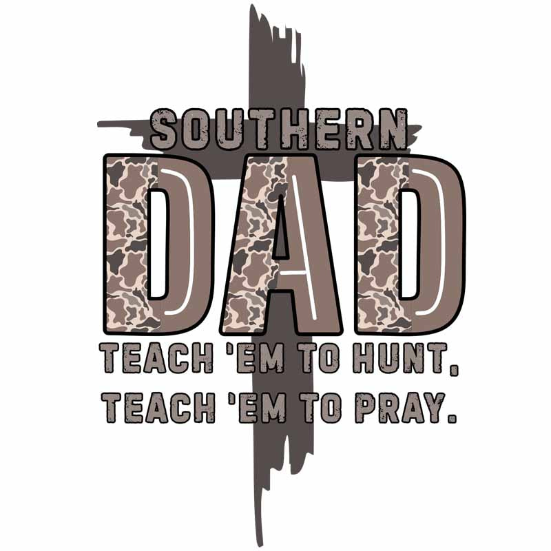 Southern Dad Cross DTF Transfer