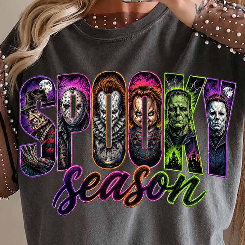 Spooky Season Neon Dtf transfer