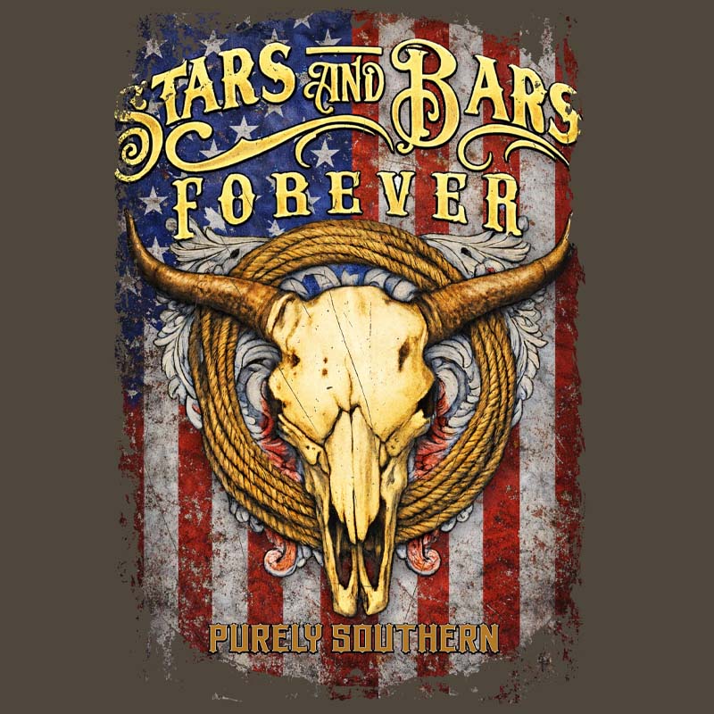 Stars and Bars Forever DTF transfer