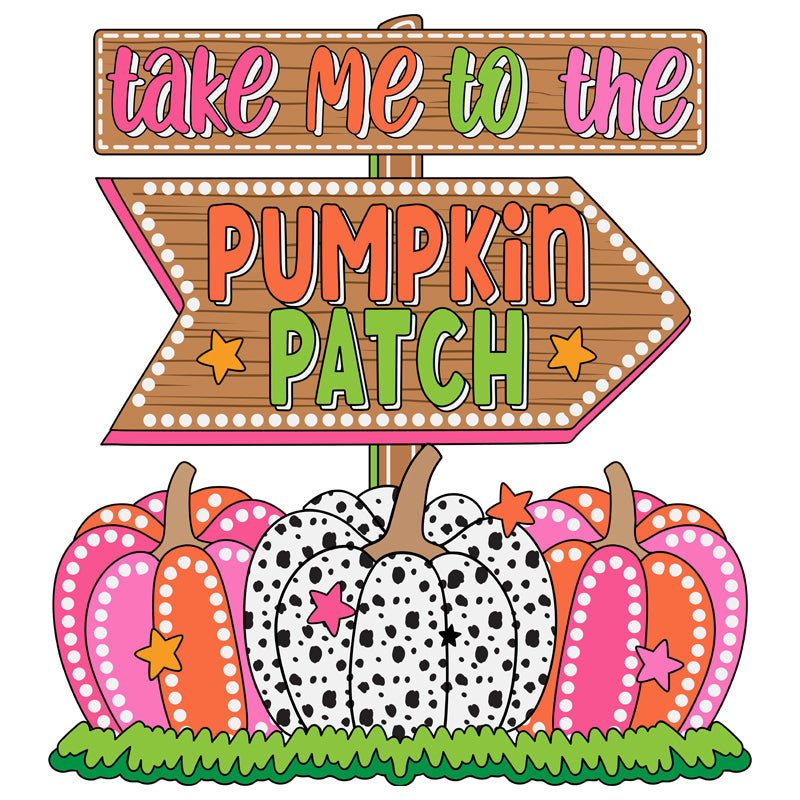 Take Me to the Pumpkin Patch DTF transfer