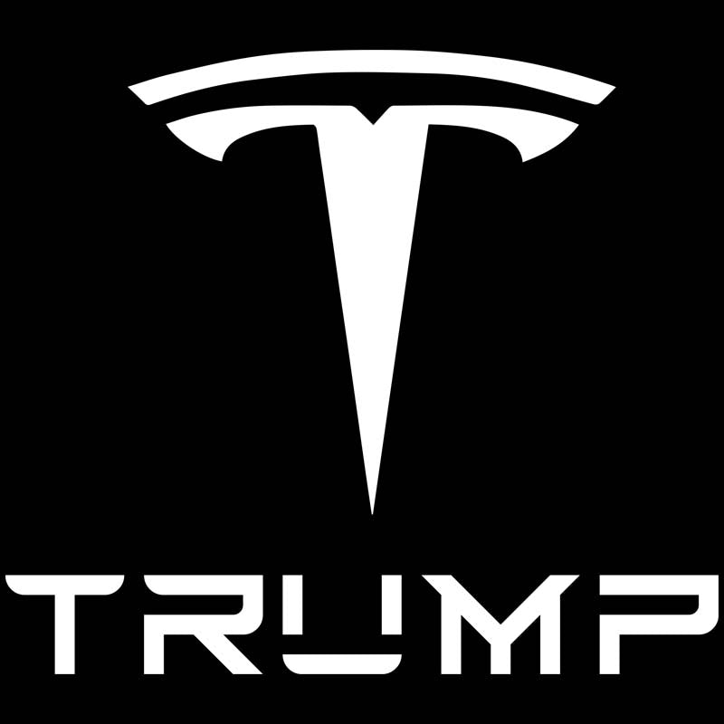 Tesla Trump Stacked Design 2 DTF transfer