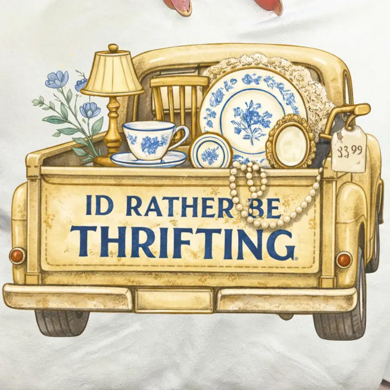 I'd Rather be Thrifting dtf transfer