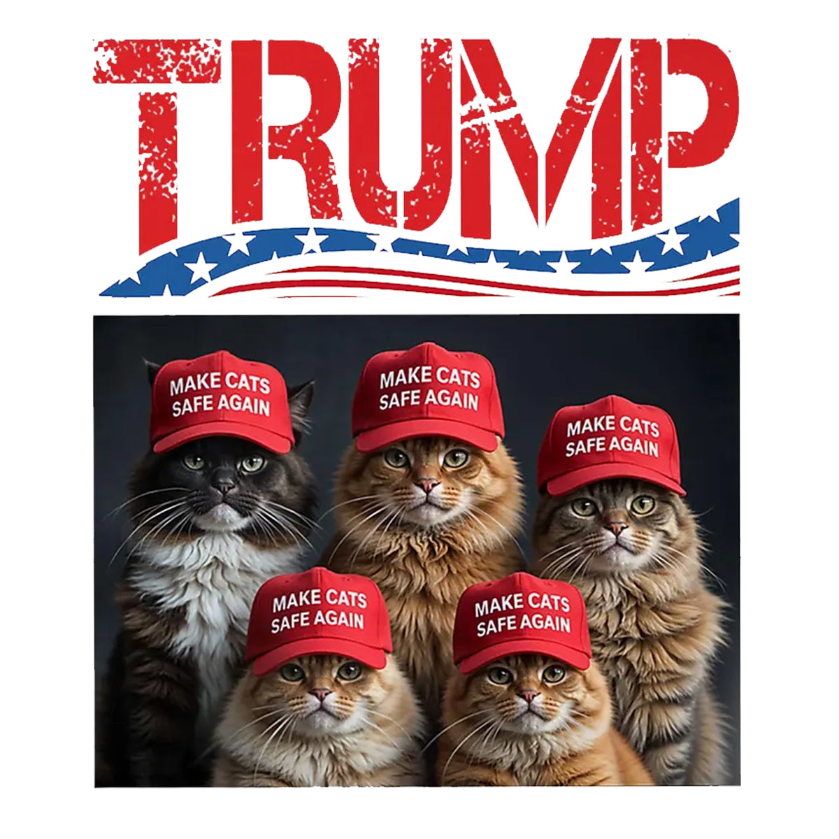 Trump Cats Maga DTF Transfer