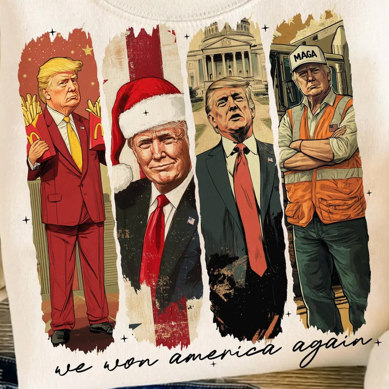 Trump We Won America Again T-shirt