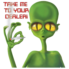 Take me to your dealer! Alien. Bad Dog Apparel pocket print included ...